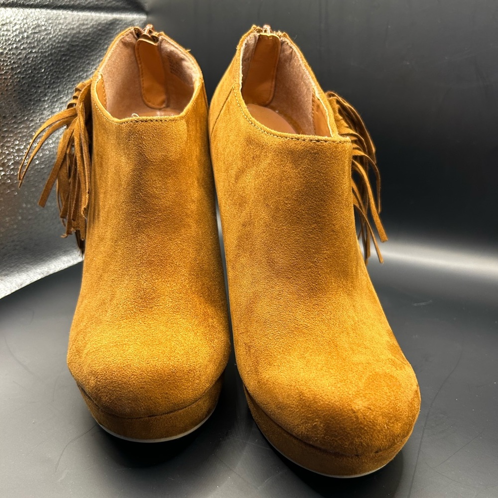 OXOX, Suede heeled boots, size 7